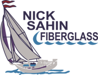 Nick Sahin Fiberglass logo, NSFiberglass logo